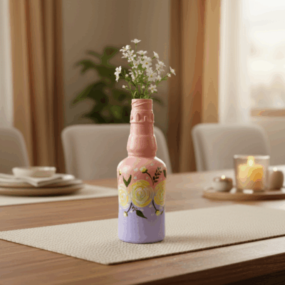 Hand painted mini Bottle Vase