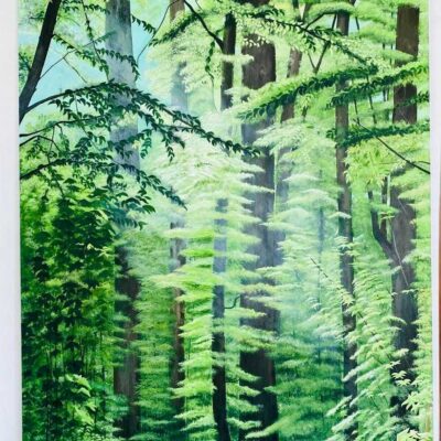 Acrylic Painting on Canvas - Forest in Germany