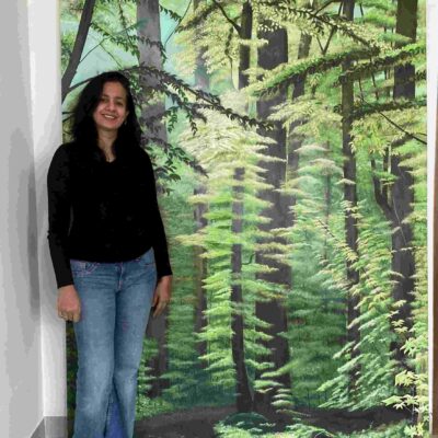 Acrylic Painting on Canvas - Forest in Germany