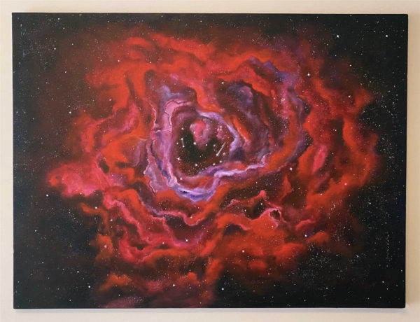 Acrylic Painting on Canvas - Rosette Nebula