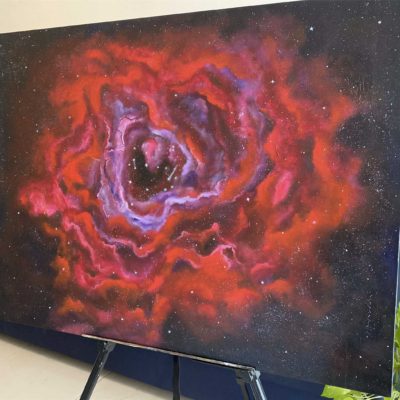 Acrylic Painting on Canvas - Rosette Nebula