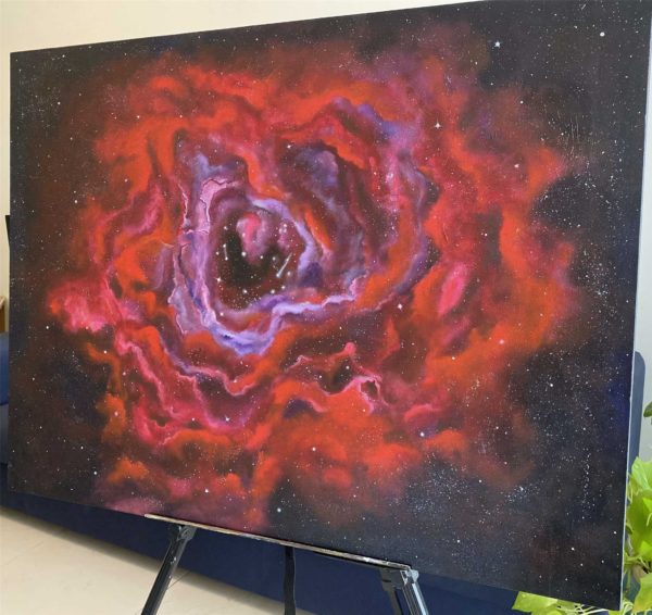 Acrylic Painting on Canvas - Rosette Nebula