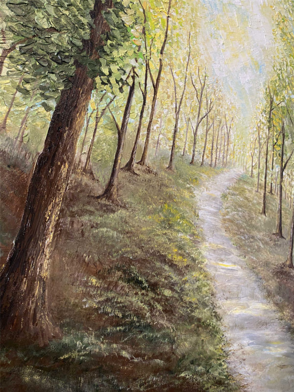 Acrylic Painting on Canvas - Deep into the woods