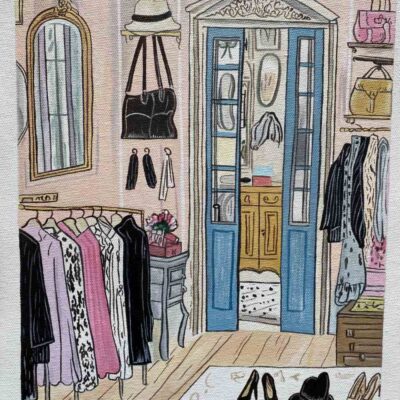 Acrylic Painting on Canvas Sheet - Closet