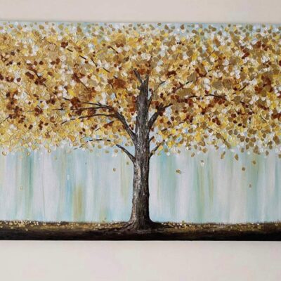 Acrylic Painting on Canvas - The Golden Tree