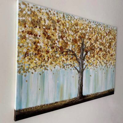 Acrylic Painting on Canvas - The Golden Tree