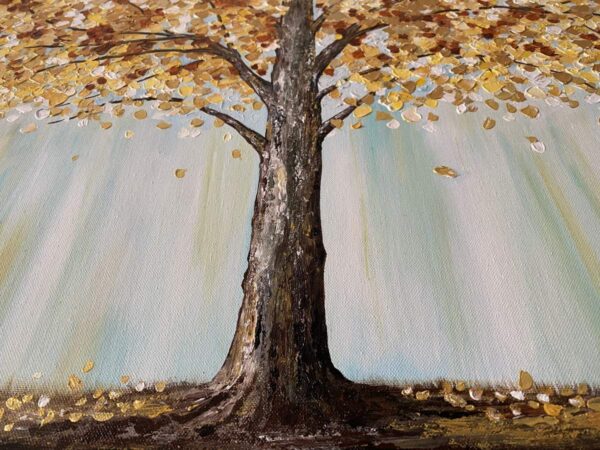 Acrylic Painting on Canvas - The Golden Tree