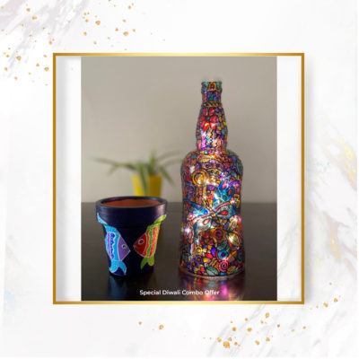 Diwali-offer-bottle-lamp-terracotta-vase