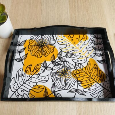 Hand Painted Serving Tray - Floral