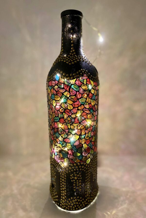 Hand Painted Traditional Bottle Lamp