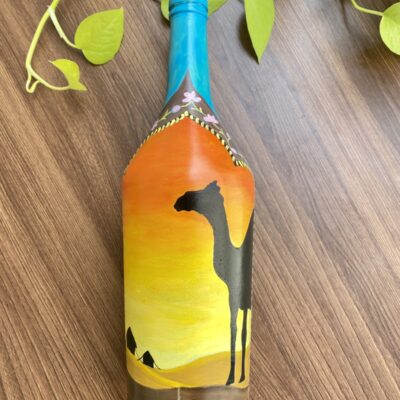 Hand Painted Recycled Bottle Decor - Rajasthan