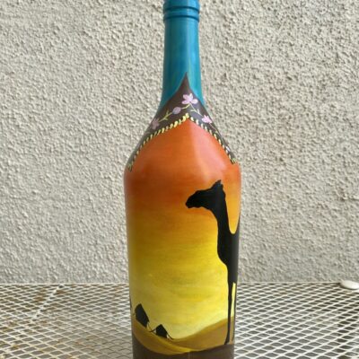 Hand Painted Recycled Bottle Decor - Rajasthan