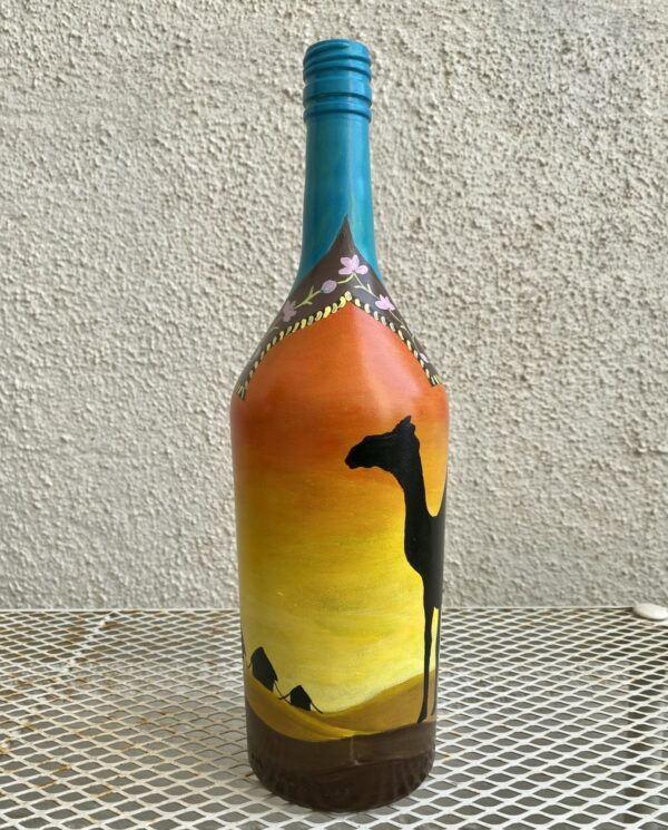 Hand Painted Recycled Bottle Decor - Rajasthan