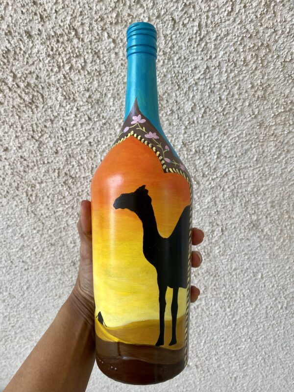 Hand Painted Recycled Bottle Decor - Rajasthan