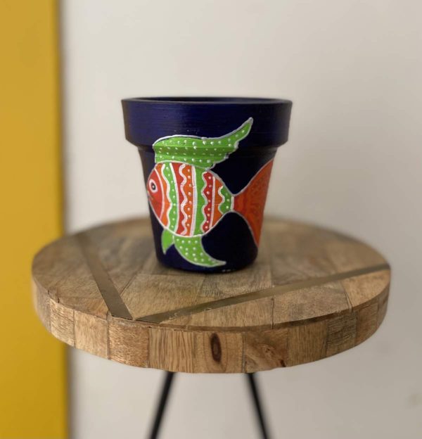 Hand-painted-terracotta-vase-fish-2