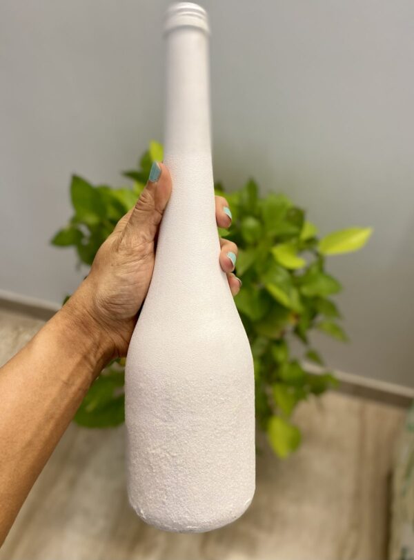 Hand-painted-white-xmas-bottle-vase