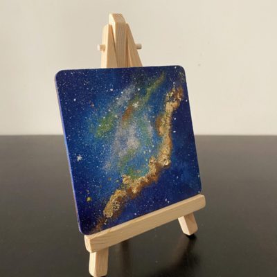 Miniature Galaxy Paintings - Set of 3