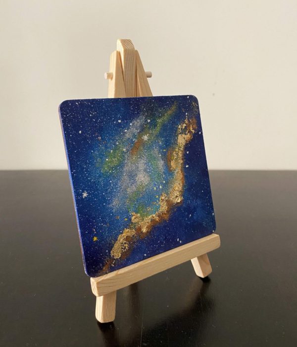 Miniature Galaxy Paintings - Set of 3