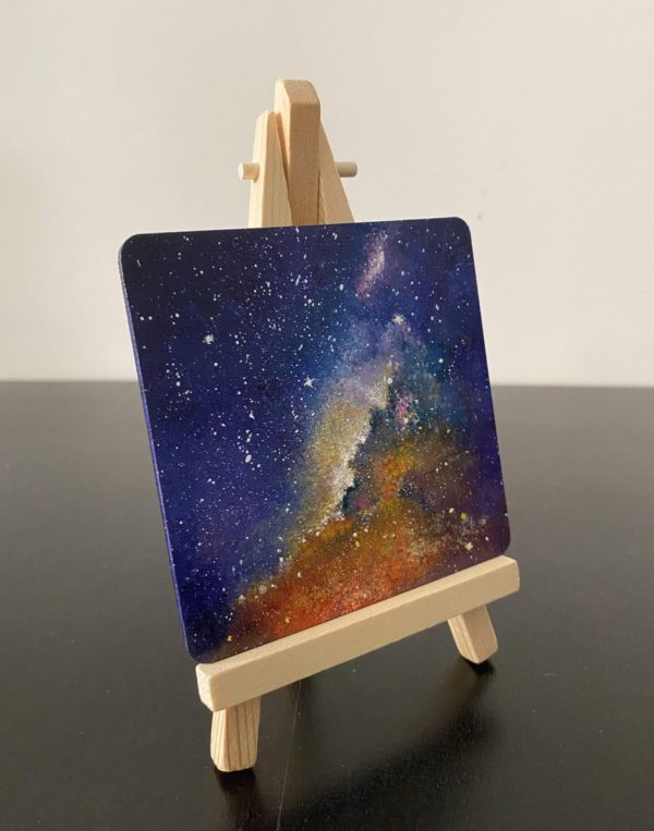 Miniature Galaxy Paintings - Set of 3