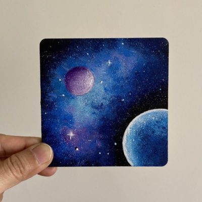 Miniature Space Art Painting