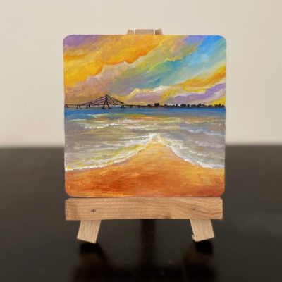 Miniature Sunset Painting