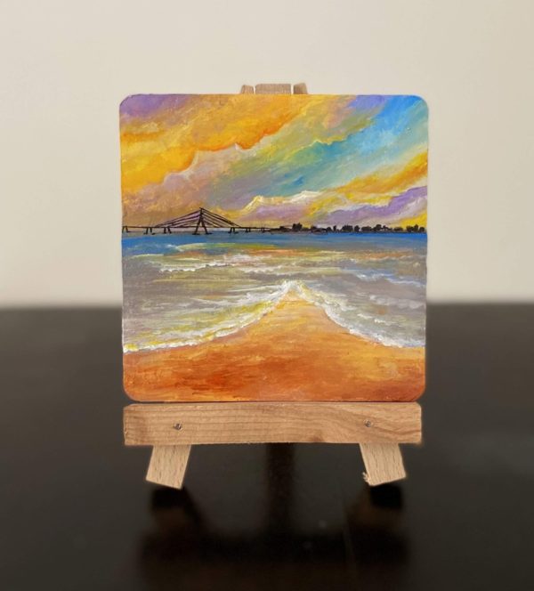Miniature Sunset Painting