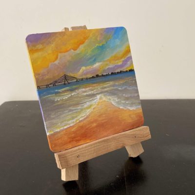 Miniature Sunset Painting