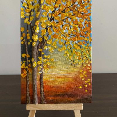 Mini Canvas Painting - Fall Colours