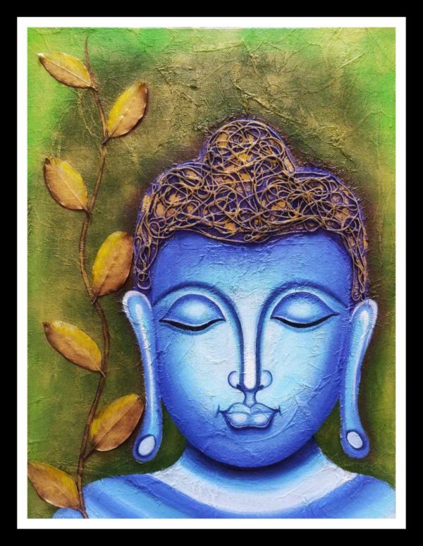 Mixed-Media-on-Canvas-Serene-Buddha-2