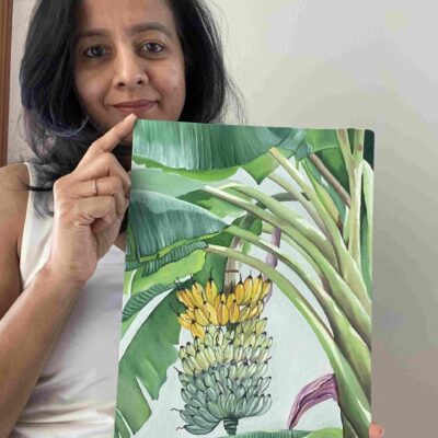 Oil Painting on Canvas - Banana Tree